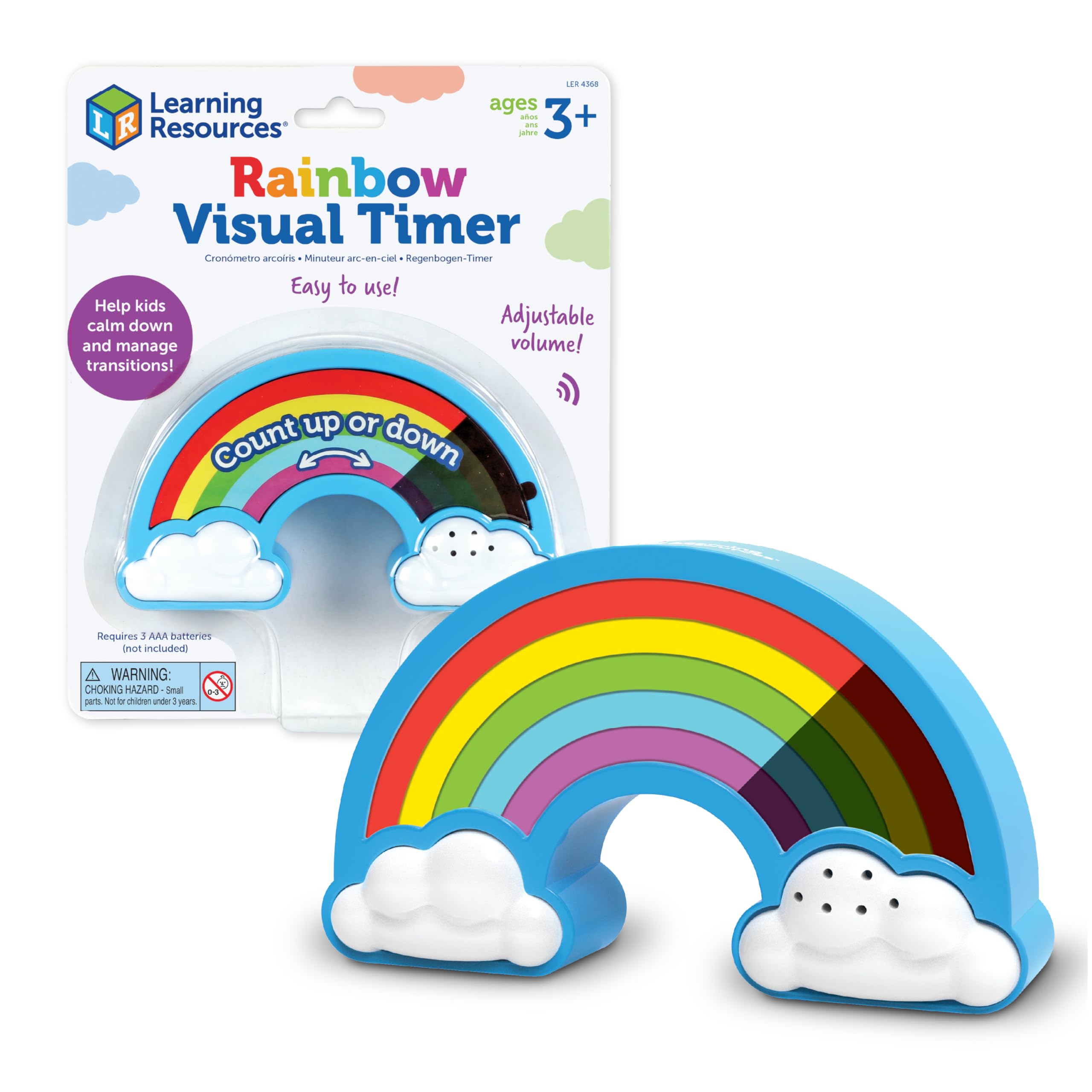 Juguete Visual Timer Learning Resources Rainbow De 1 Pieza Para Mayores De 3 Años - Venta Internacional.