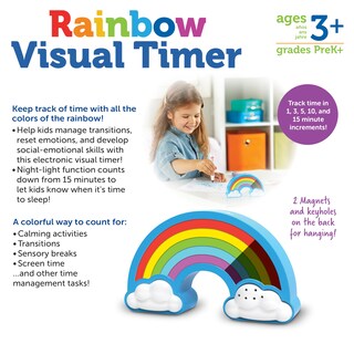 Foto 6 | Juguete Visual Timer Learning Resources Rainbow De 1 Pieza Para Mayores De 3 Años - Venta Internacional.