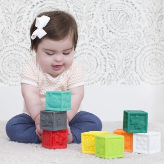 Foto 2 | Juego De Bloques Infantino Squeeze And Stack Con Números, Animales De Más De 6 Millones - Venta Internacional.
