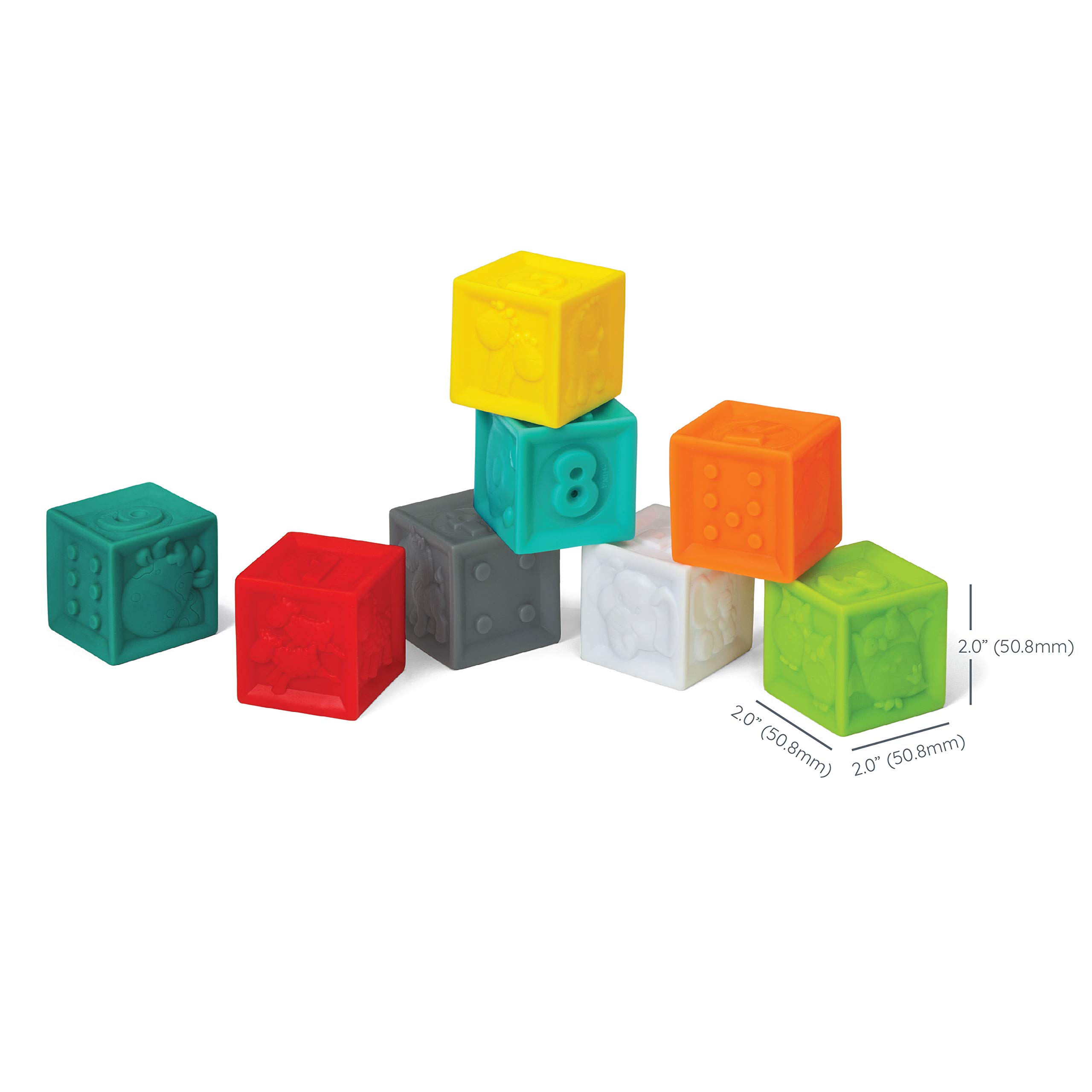 Foto 6 | Juego De Bloques Infantino Squeeze And Stack Con Números, Animales De Más De 6 Millones - Venta Internacional.