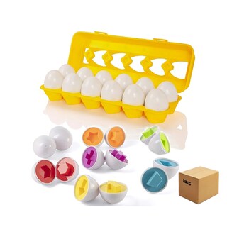 Foto 1 | Juego Didáctico Huevos De Juguete Educativos Aprender De Numeros Lab.g Amarillo