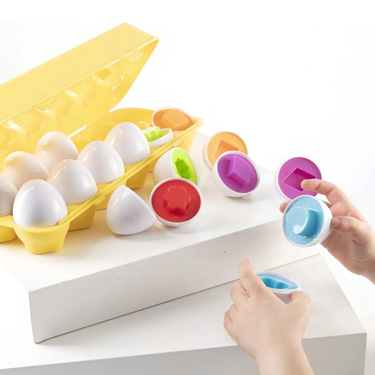 Foto 5 pulgar | Juego Didáctico Huevos De Juguete Educativos Aprender De Numeros Lab.g Amarillo