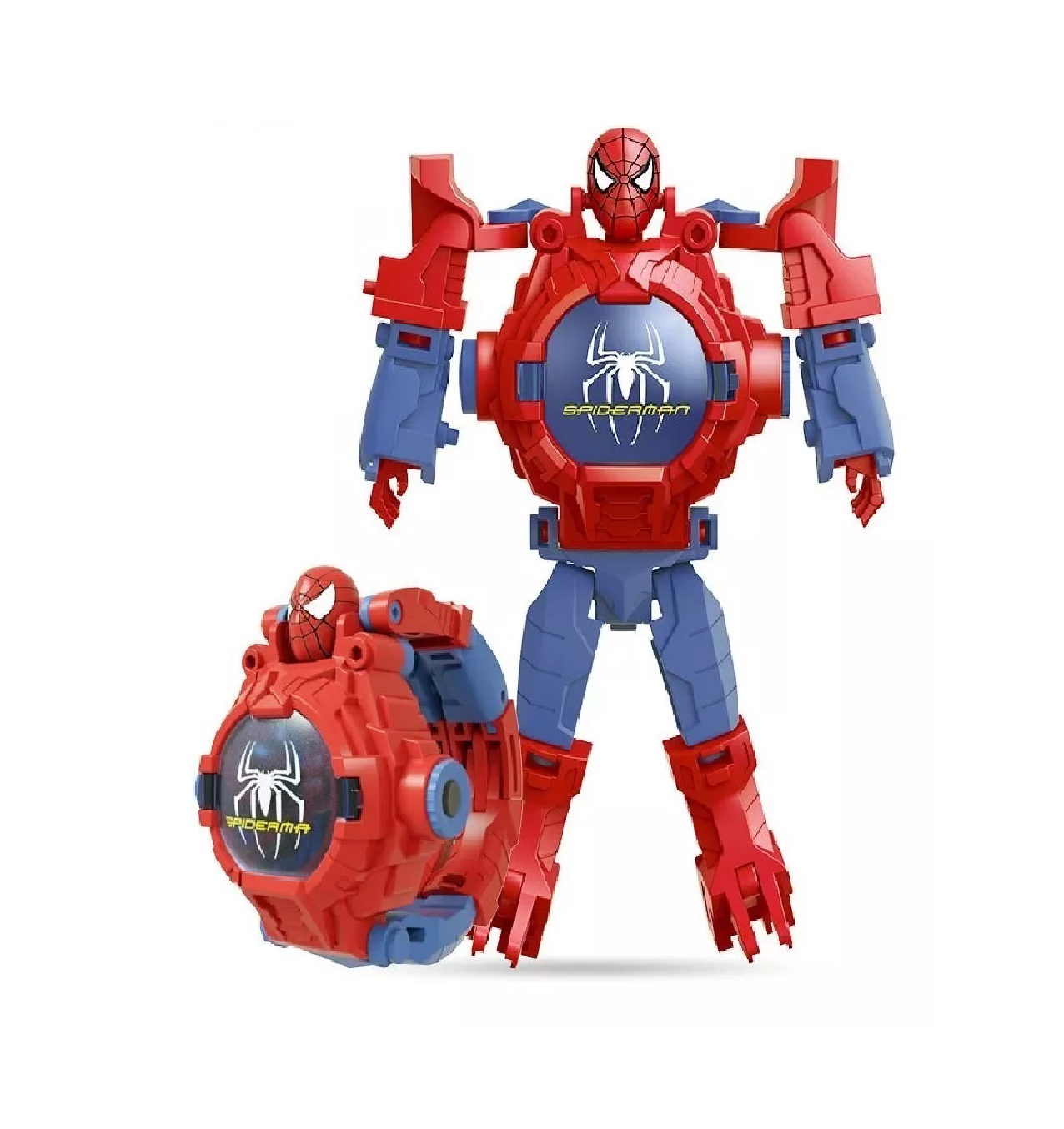 Reloj Digital Belug Caja Spiderman Rojo
