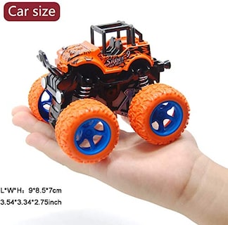 Foto 2 | Venta Internacional - Coche De Juguete Monster Truck Inertia Impulsado Por Fricción, 4 Unidades Para Niños