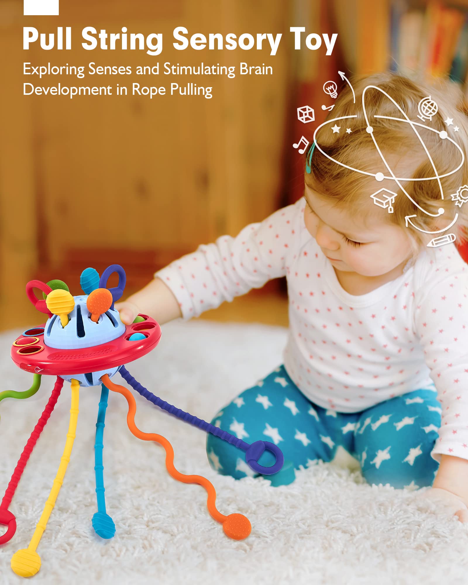 Foto 3 pulgar | Venta Internacional - Cordón De Silicona Sensory Toys Hahaland Para Niños Mayores De 18 Meses
