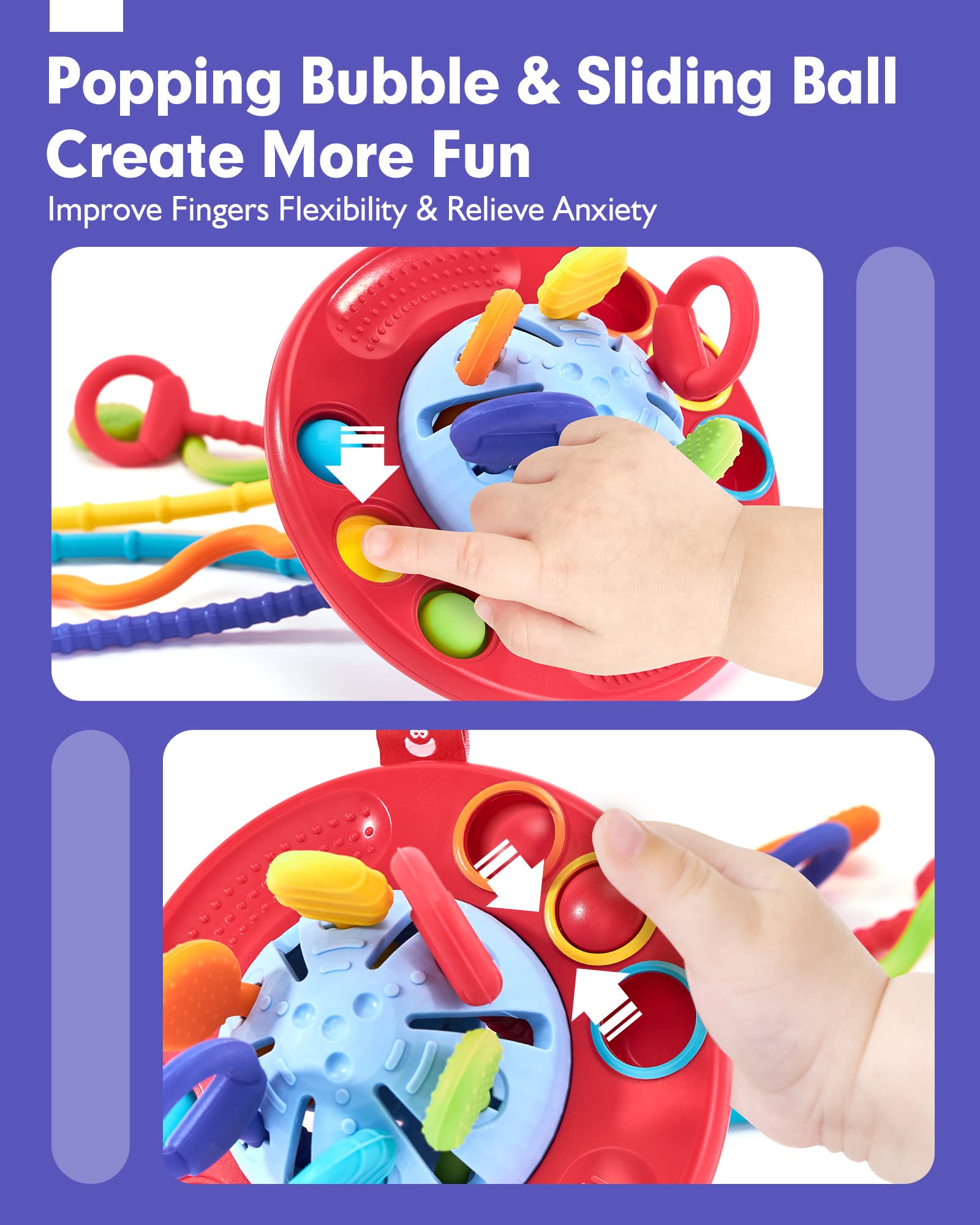 Foto 5 pulgar | Venta Internacional - Cordón De Silicona Sensory Toys Hahaland Para Niños Mayores De 18 Meses
