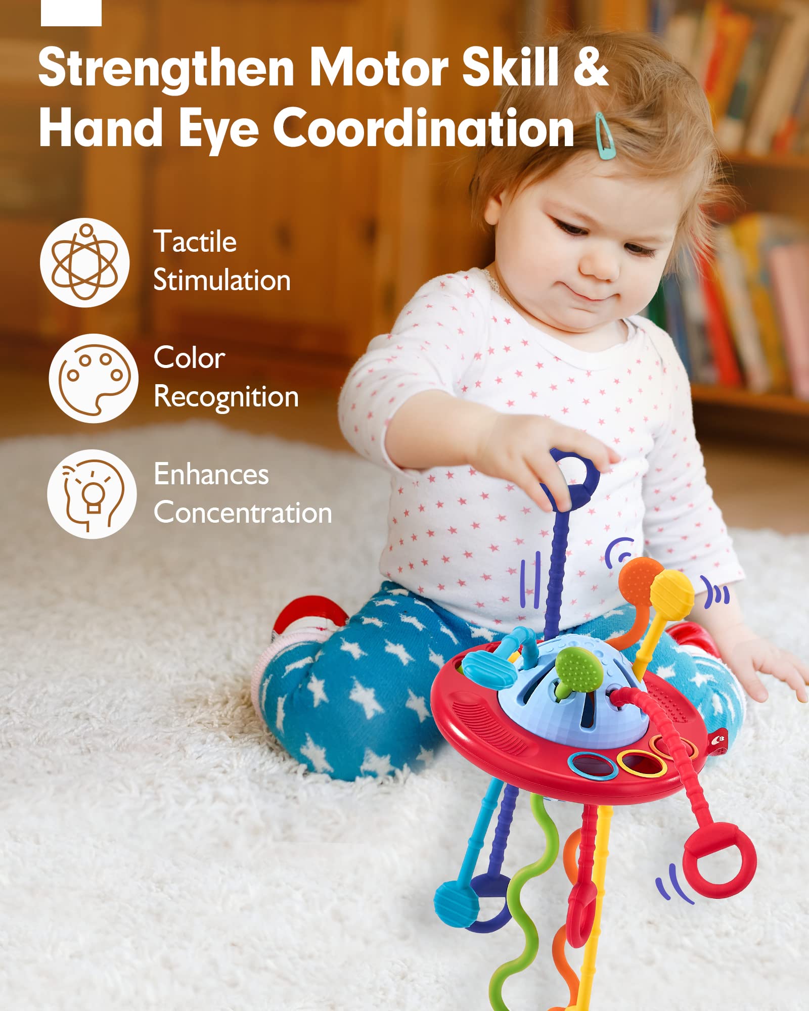 Foto 6 pulgar | Venta Internacional - Cordón De Silicona Sensory Toys Hahaland Para Niños Mayores De 18 Meses