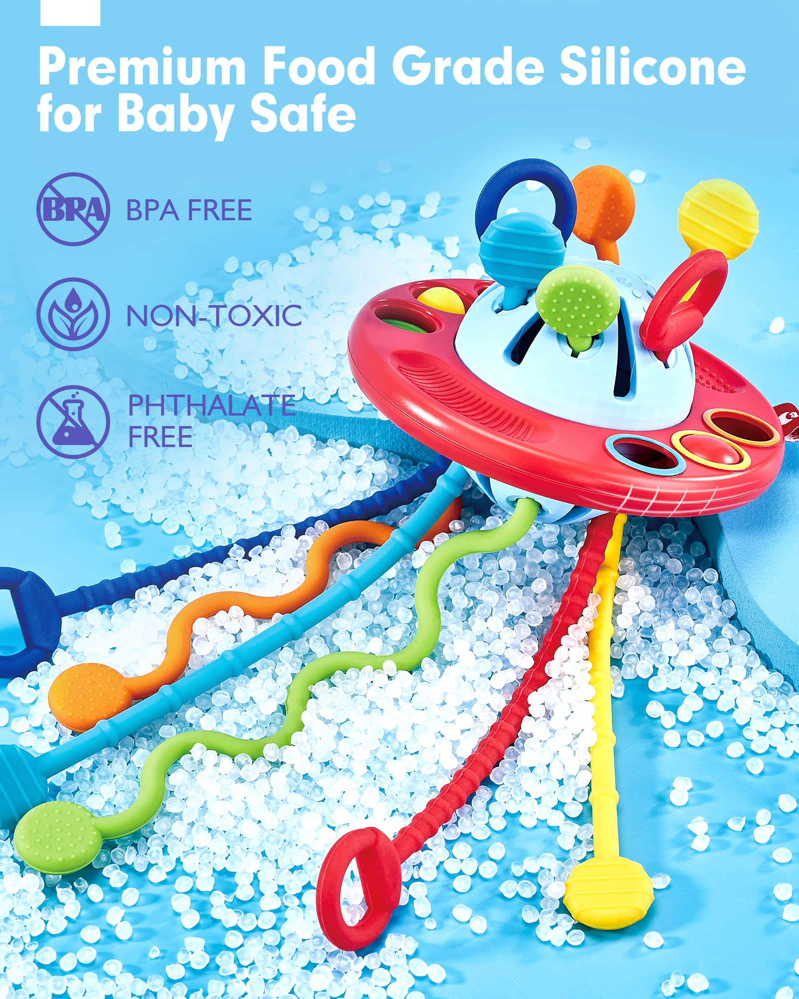 Foto 7 pulgar | Venta Internacional - Cordón De Silicona Sensory Toys Hahaland Para Niños Mayores De 18 Meses