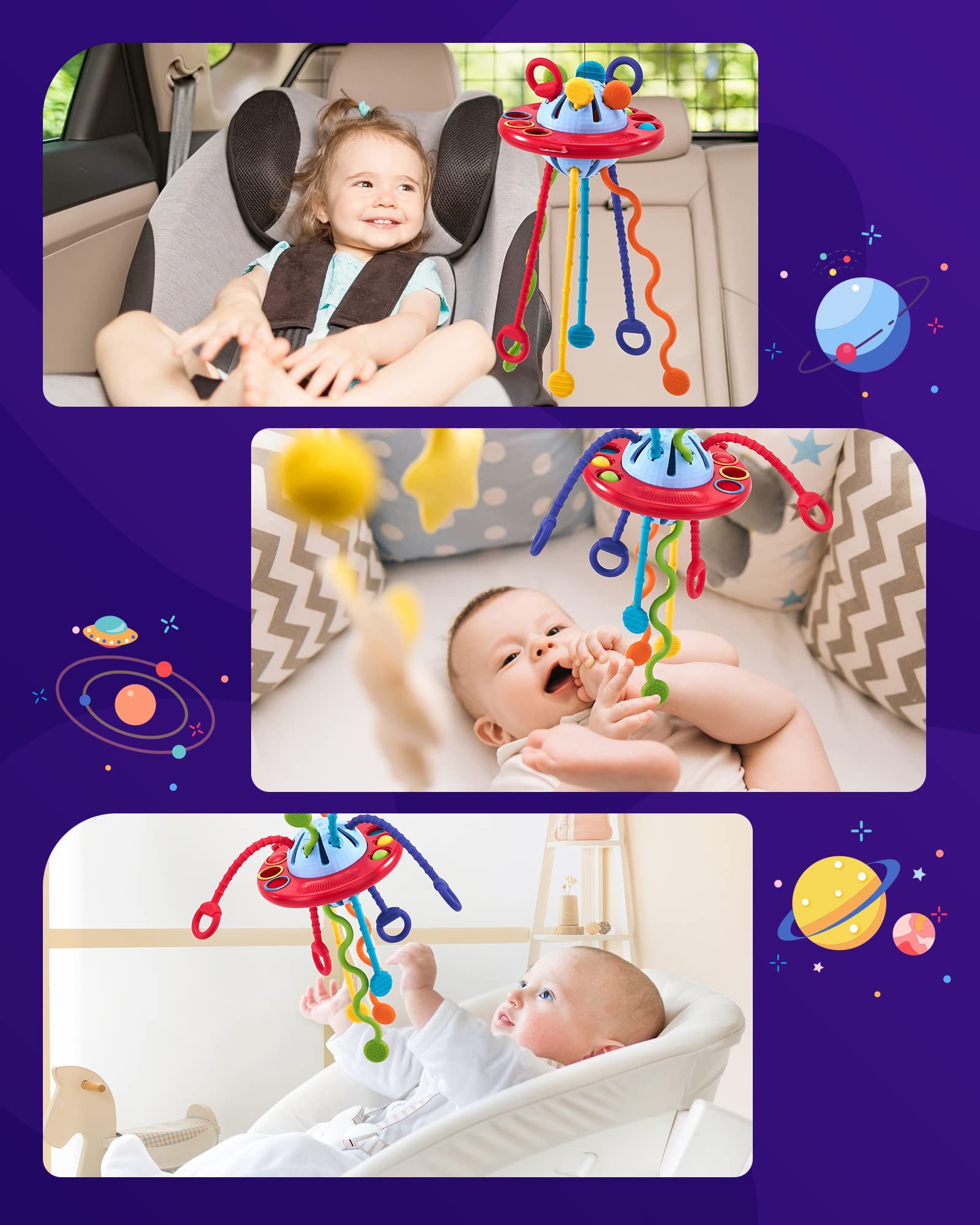 Foto 8 pulgar | Venta Internacional - Cordón De Silicona Sensory Toys Hahaland Para Niños Mayores De 18 Meses