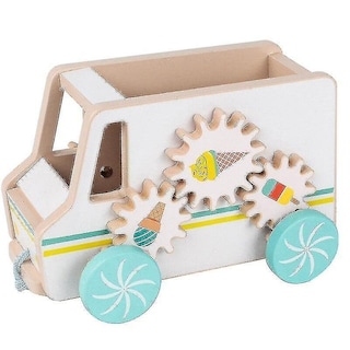 Foto 1 | Venta Internacional - Carrito de Helados de Madera para Jalar con Cuerda
