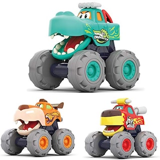 Foto 1 | Venta Internacional - Toy Cars Moontoy Para Niños De 1 A 3 Años Friction, Paquete De 3