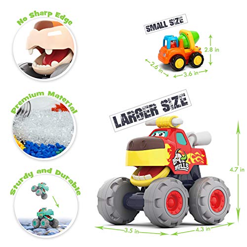 Foto 2 | Venta Internacional - Toy Cars Moontoy Para Niños De 1 A 3 Años Friction, Paquete De 3