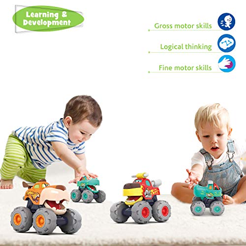 Foto 5 pulgar | Venta Internacional - Toy Cars Moontoy Para Niños De 1 A 3 Años Friction, Paquete De 3