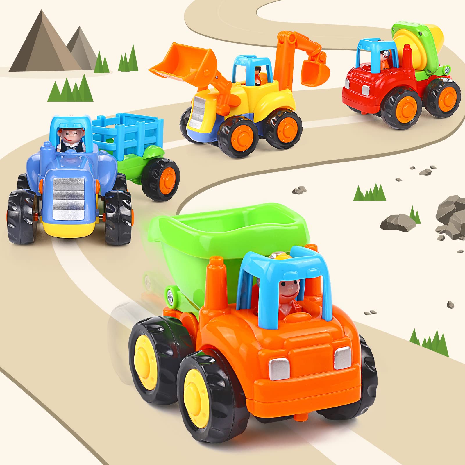 Foto 9 pulgar | Venta Internacional - Juguete De Inercia Orwine De Friction Powered Cars Para Niños Pequeños De 18 M O Más De 4 Peniq