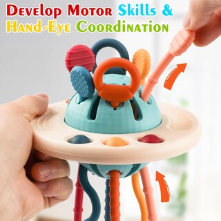 Foto 2 | Juguetes Montessori de Silicona para Bebés con Cordón de Tracción Tohibee