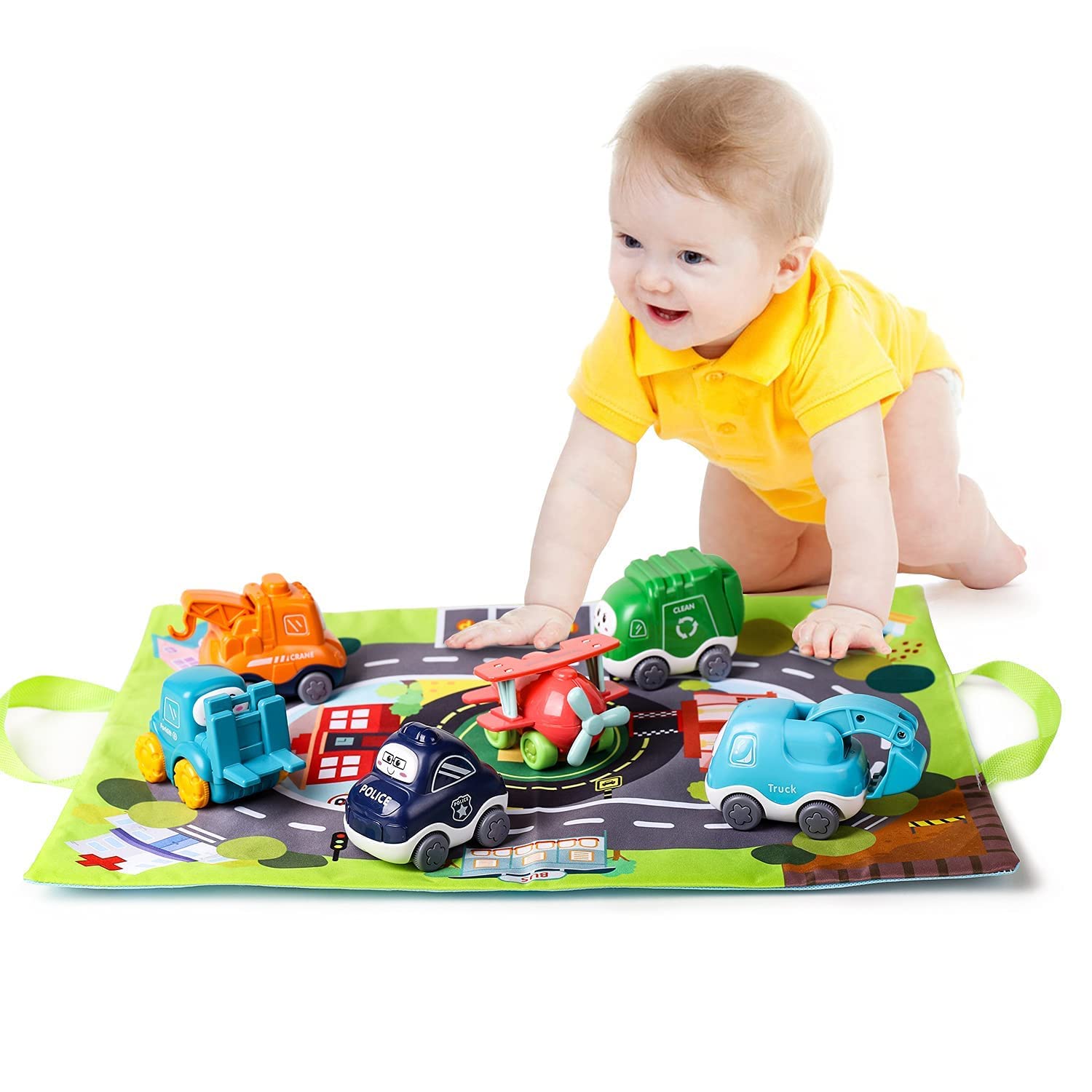 Foto 3 pulgar | Venta Internacional - Set De Coche De Juguete Alasou Baby Truck Con Tapete De Juegos Y Bolsa De Almacenamiento Para 1 A