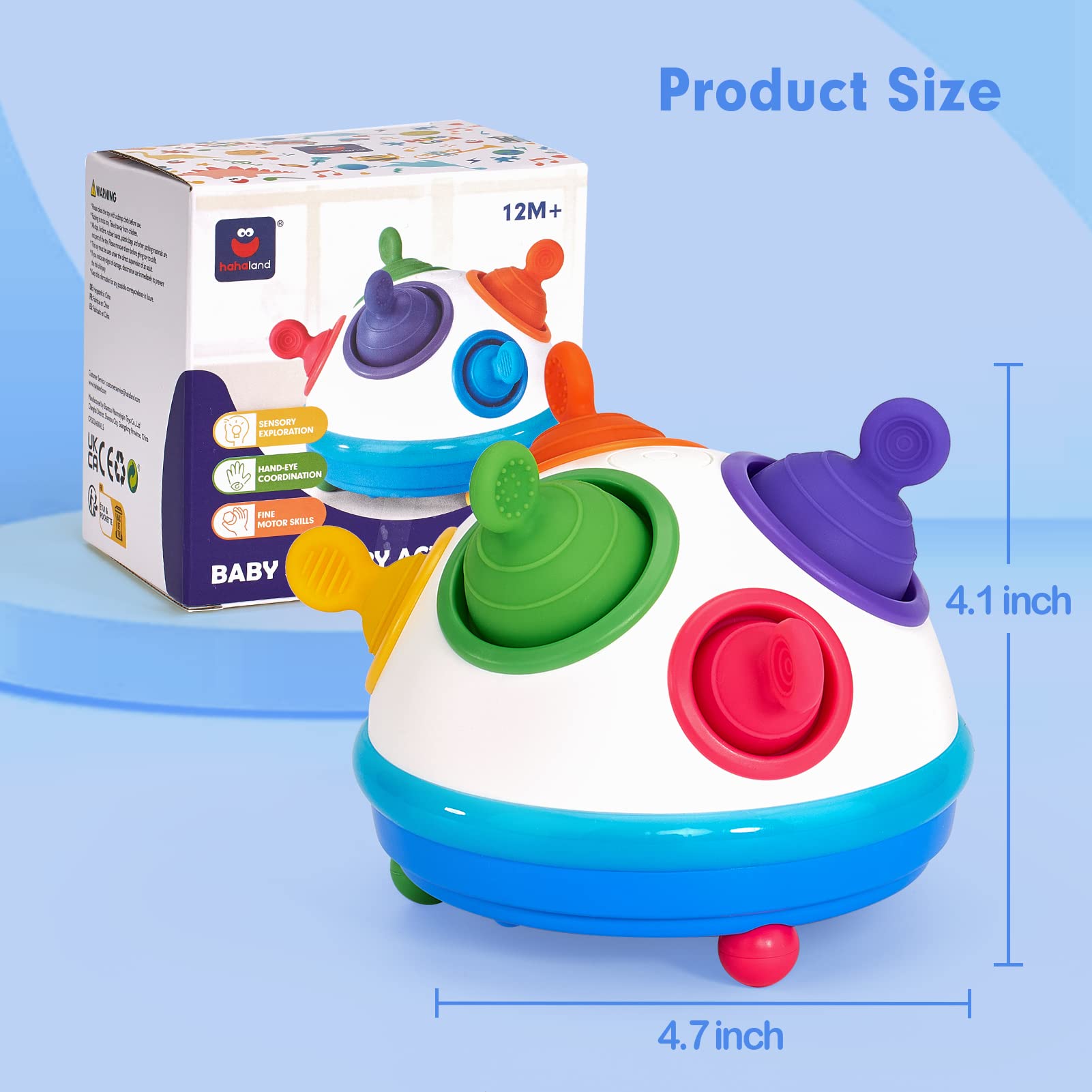 Foto 8 pulgar | Venta Internacional - Juguete Sensorial Hahaland Silicone Bubble Baby De 12 A 18 Meses