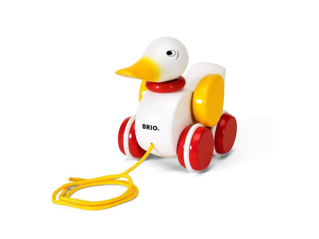 Foto 3 pulgar | Tira De Madera De Pato Para Bebés Y Niños Pequeños De Toy Brio Con Solapas En Forma De W - Venta Internacional.