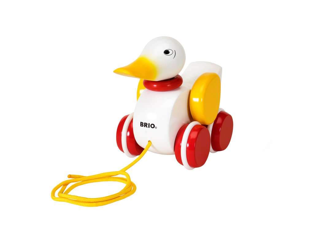 Foto 4 pulgar | Tira De Madera De Pato Para Bebés Y Niños Pequeños De Toy Brio Con Solapas En Forma De W - Venta Internacional.