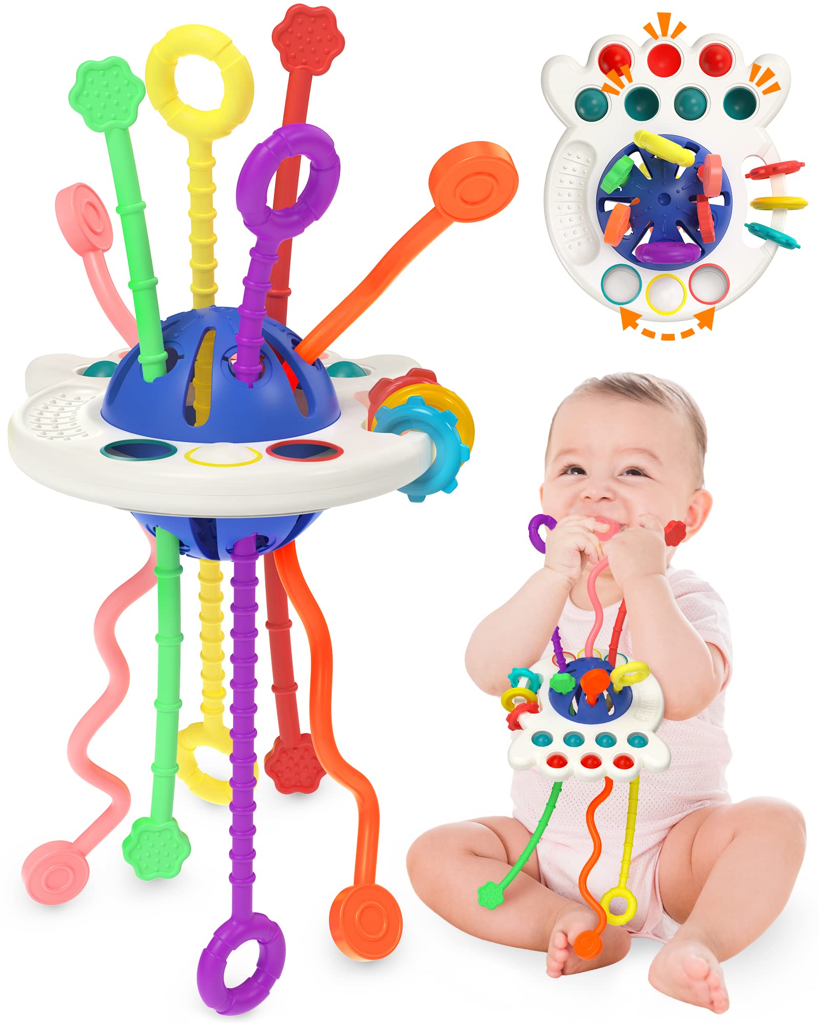 Juguete Montessori Yetonamar Baby Sensory Para 6 A 18 Meses Con Dientes - Venta Internacional. $510