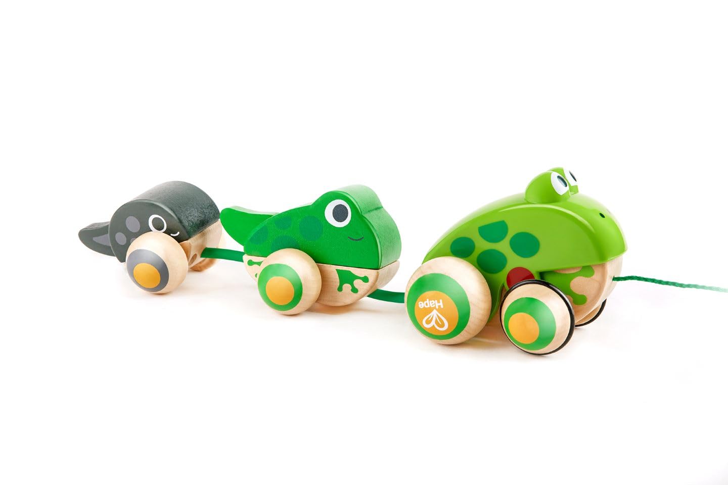 Foto 2 pulgar | Toy Along Hape Frog Family Con Ruedas Antivuelco - Venta Internacional.