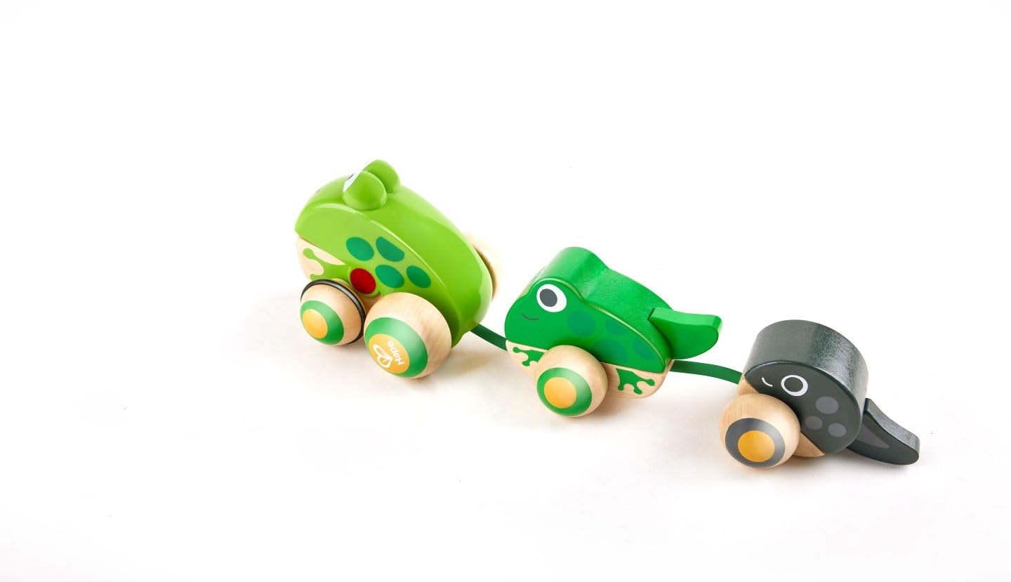 Foto 3 pulgar | Toy Along Hape Frog Family Con Ruedas Antivuelco - Venta Internacional.