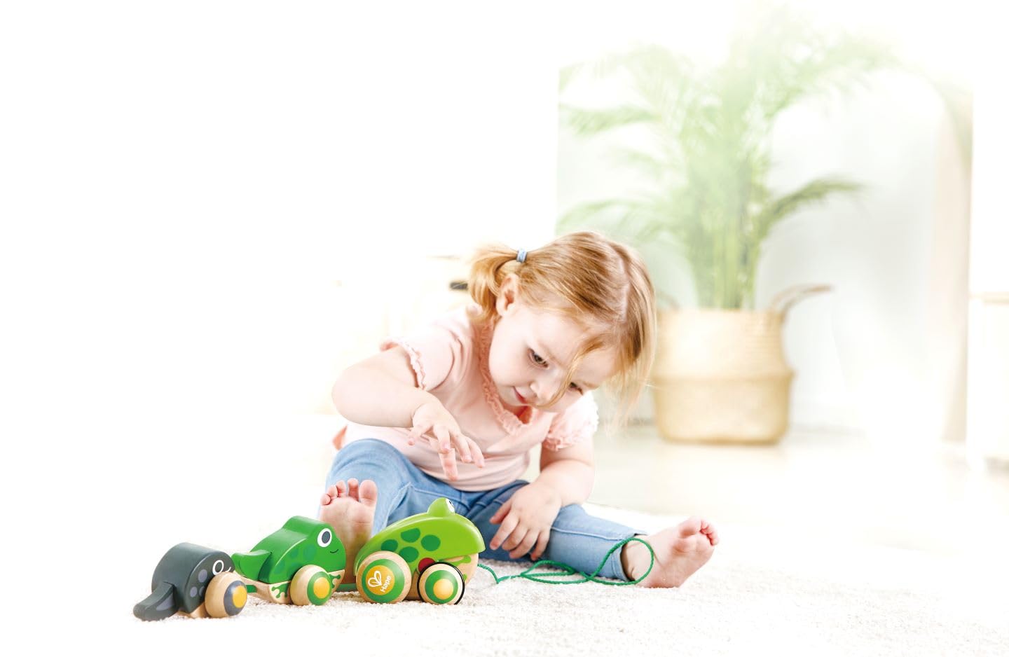 Foto 6 pulgar | Toy Along Hape Frog Family Con Ruedas Antivuelco - Venta Internacional.