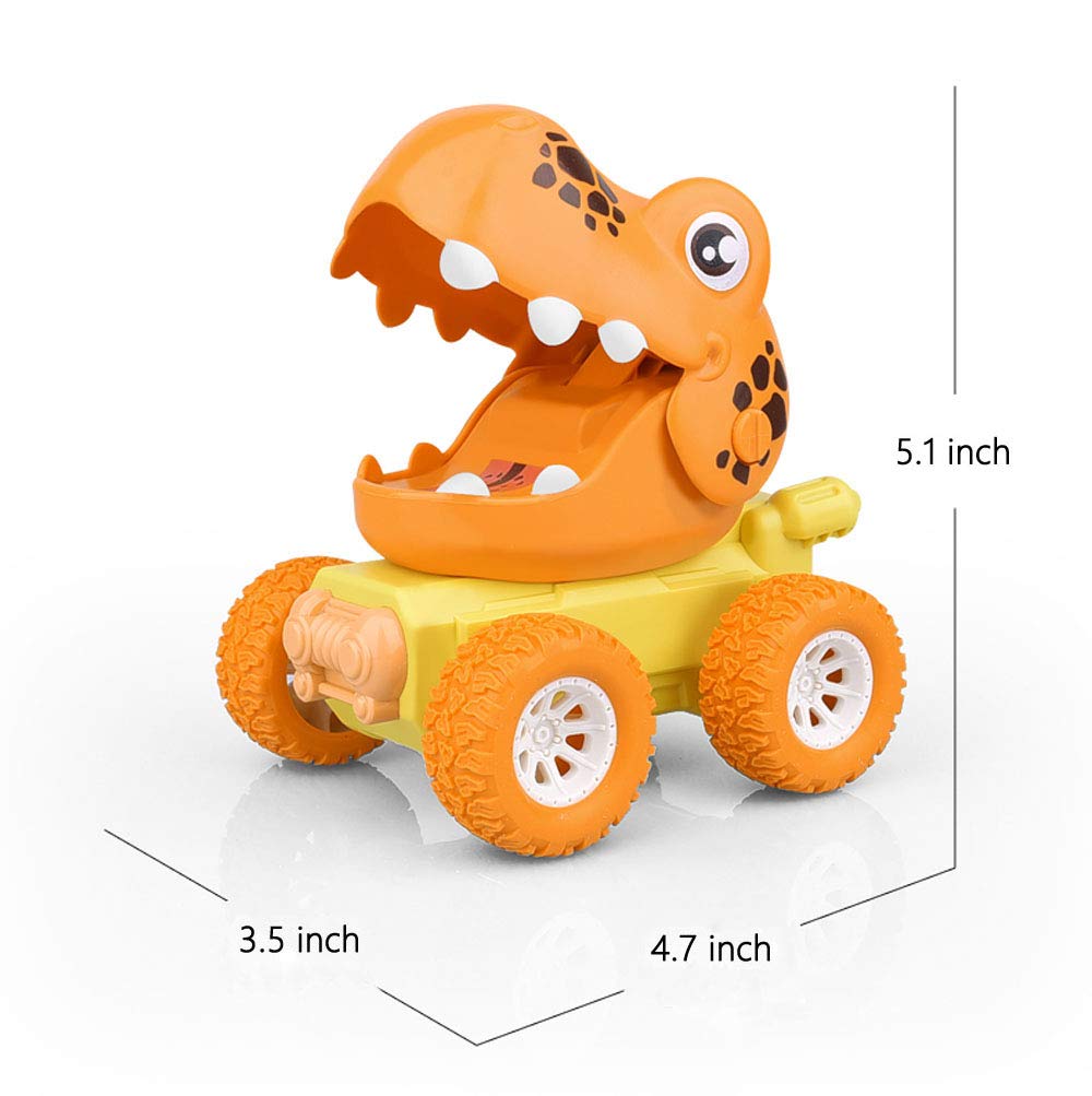 Foto 3 pulgar | Dinosaur Toy Zhfuys Press & Go Car Para Niños De 2 A 5 Años - Venta Internacional.