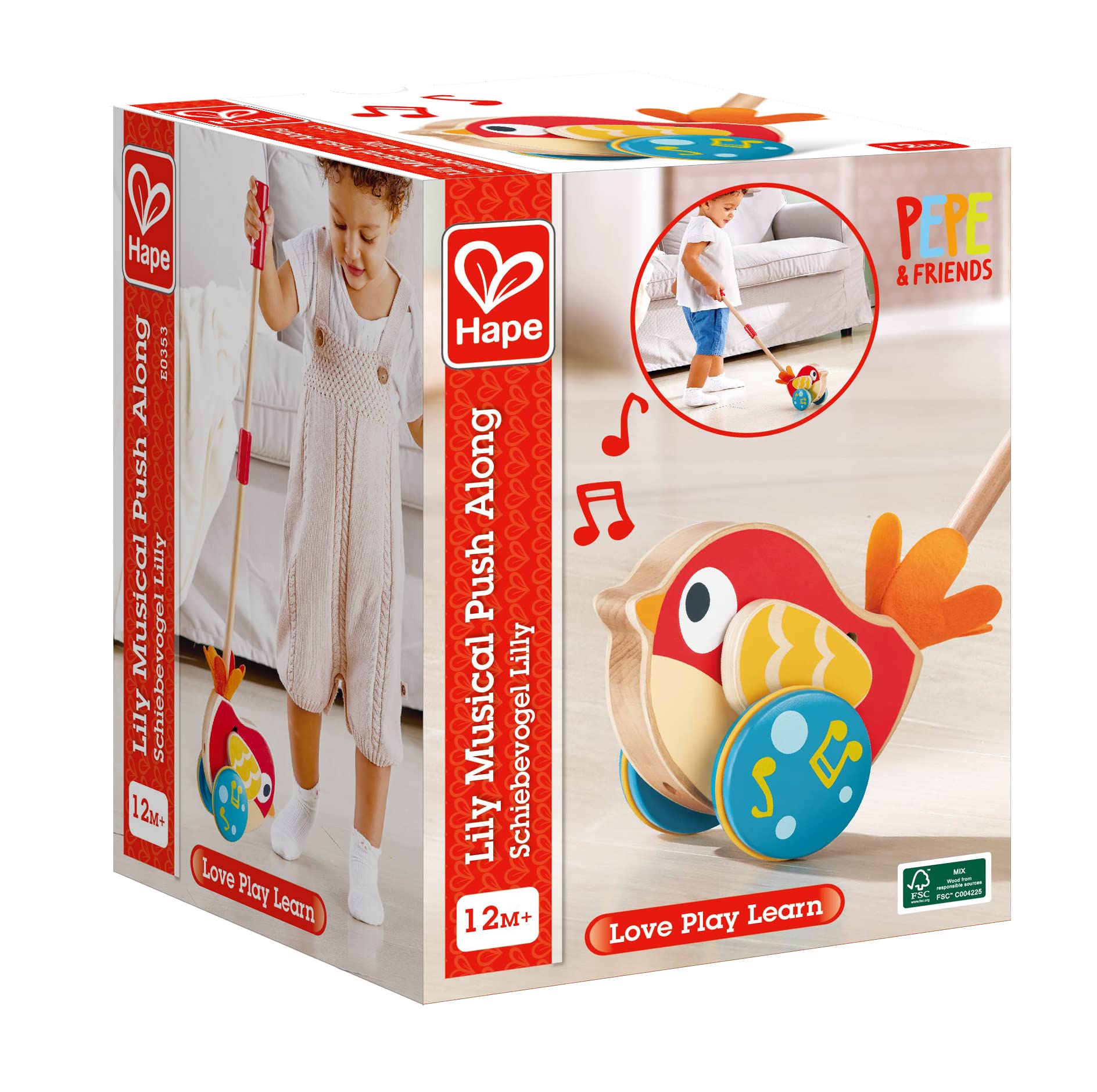 Foto 4 pulgar | Juguete Push Along Hape Lilly Multicolor Con Música De 56 Cm - Venta Internacional.