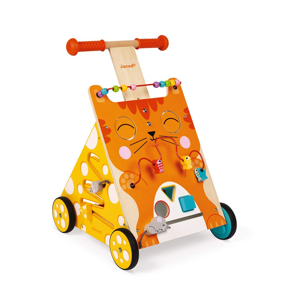 Foto 2 | Gato De Madera Activity Baby Walker Janod, 21,1 Cm De Altura, 12 M O Más - Venta Internacional.