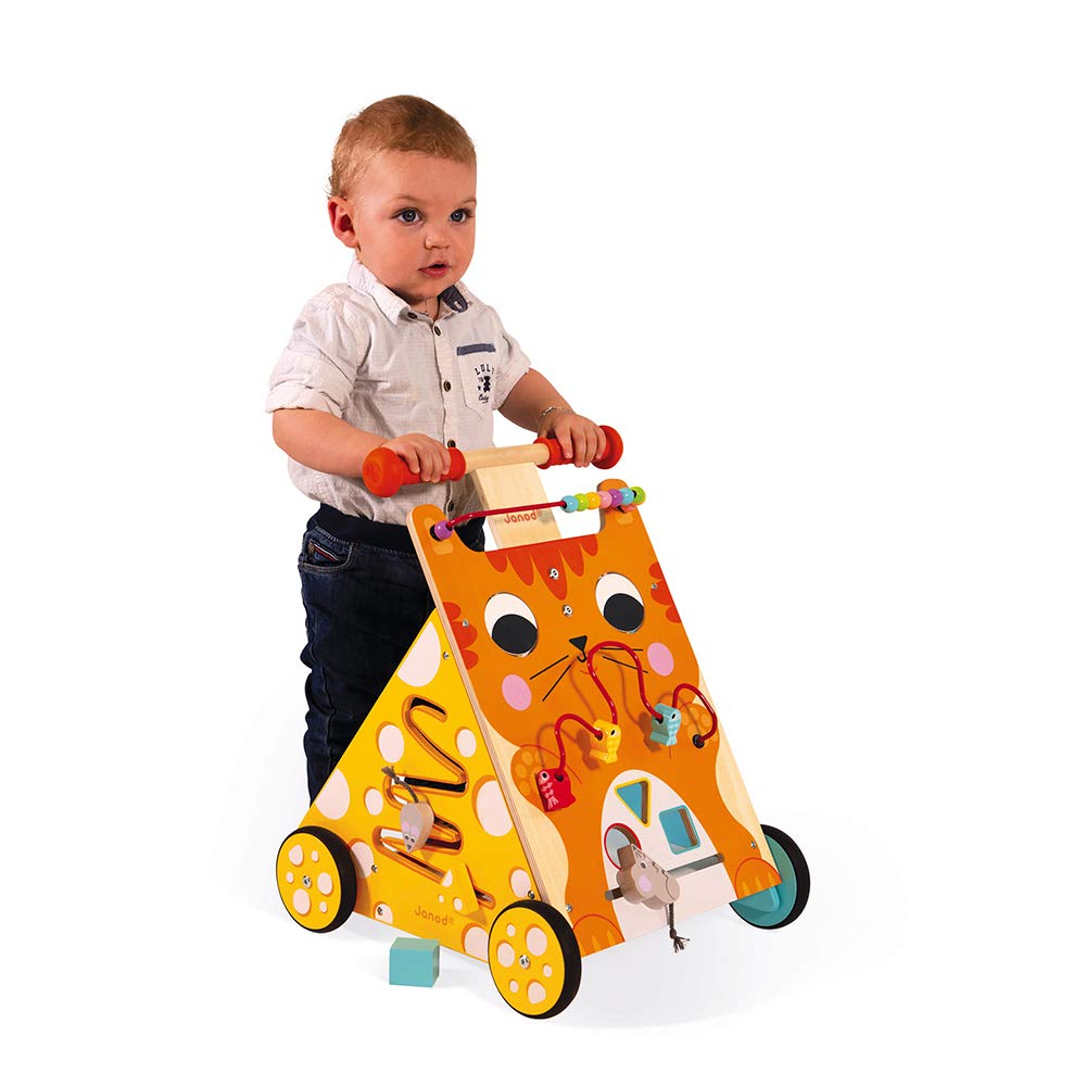 Foto 6 | Gato De Madera Activity Baby Walker Janod, 21,1 Cm De Altura, 12 M O Más - Venta Internacional.