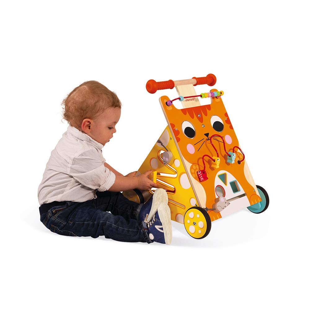 Foto 7 | Gato De Madera Activity Baby Walker Janod, 21,1 Cm De Altura, 12 M O Más - Venta Internacional.