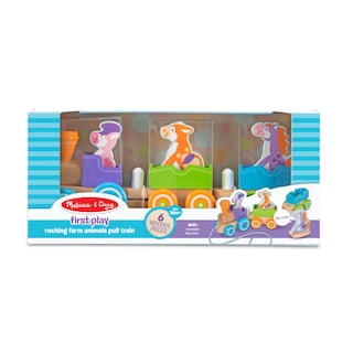 Foto 6 | Primera Jugada De Pull Train Melissa & Doug Wooden Rocking Farm Ani - Venta Internacional.