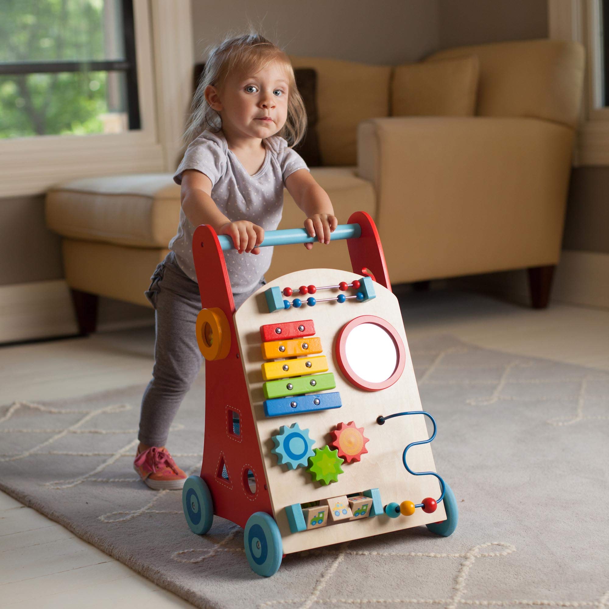 Foto 5 pulgar | Juguete De Actividad Fat Brain Toys Busy Baby Deluxe Walker De 18 M O Más - Venta Internacional.