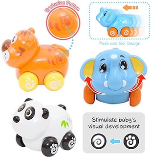 Foto 2 | Set De Juego Toy Cars Liberty Imports Con Dibujos Animados De Animales, 8 Unidades - Venta Internacional.