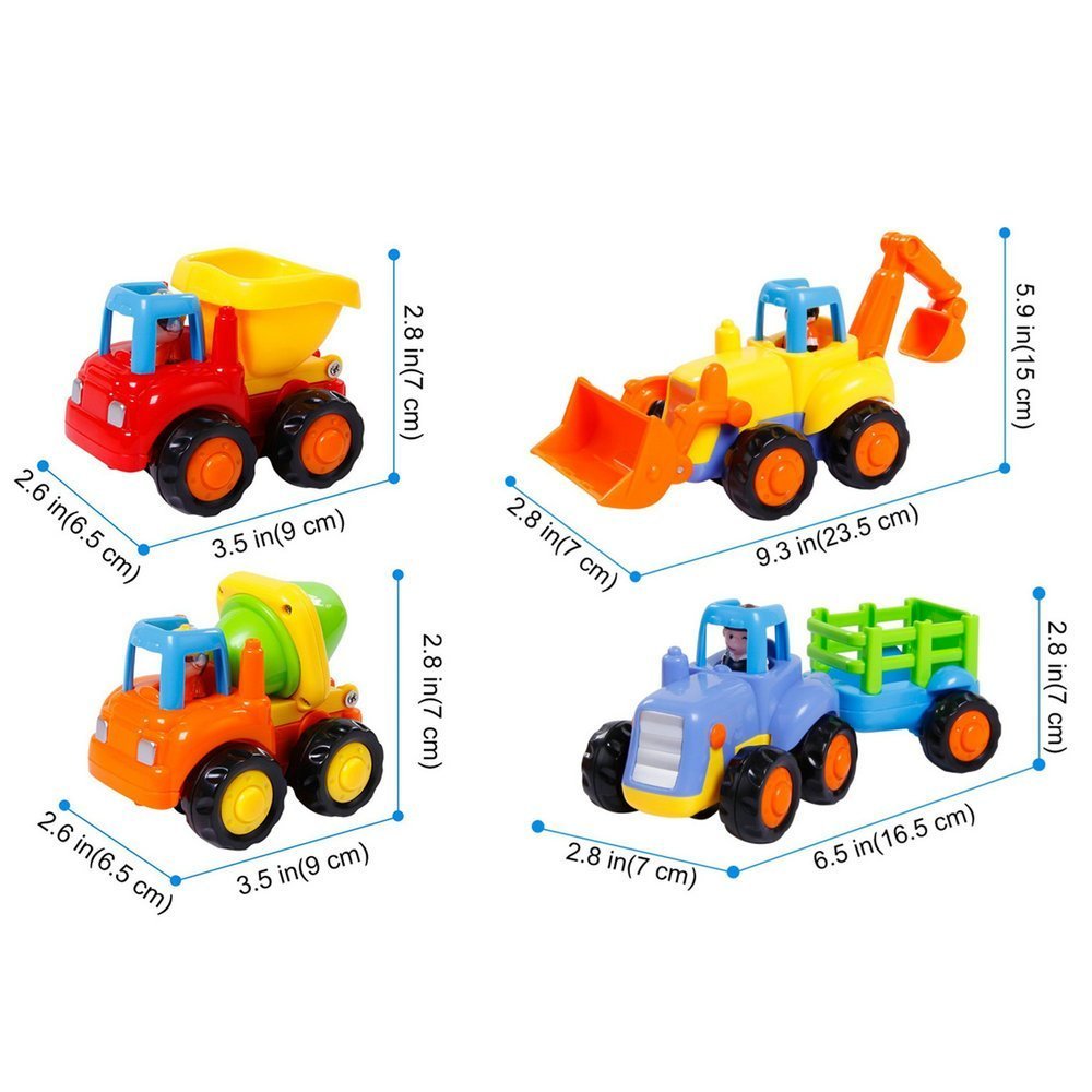 Foto 3 pulgar | Set De Camiones De Juguete Con Motor De Fricción Para Niños Pequeños De 1 A 4 Años - Venta Internacional.