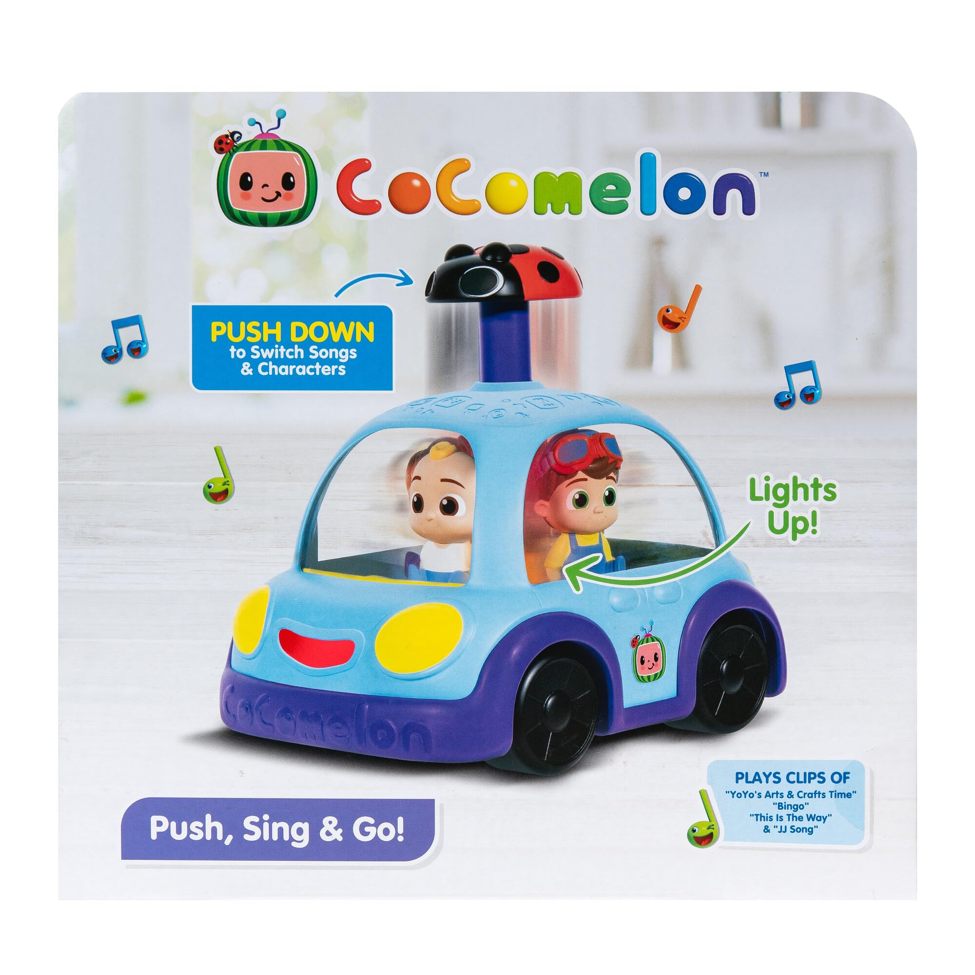 Foto 4 pulgar | Cocomelon Push 'n Sing, Coche Familiar De Juguete Interactivo Con Música - Venta Internacional.