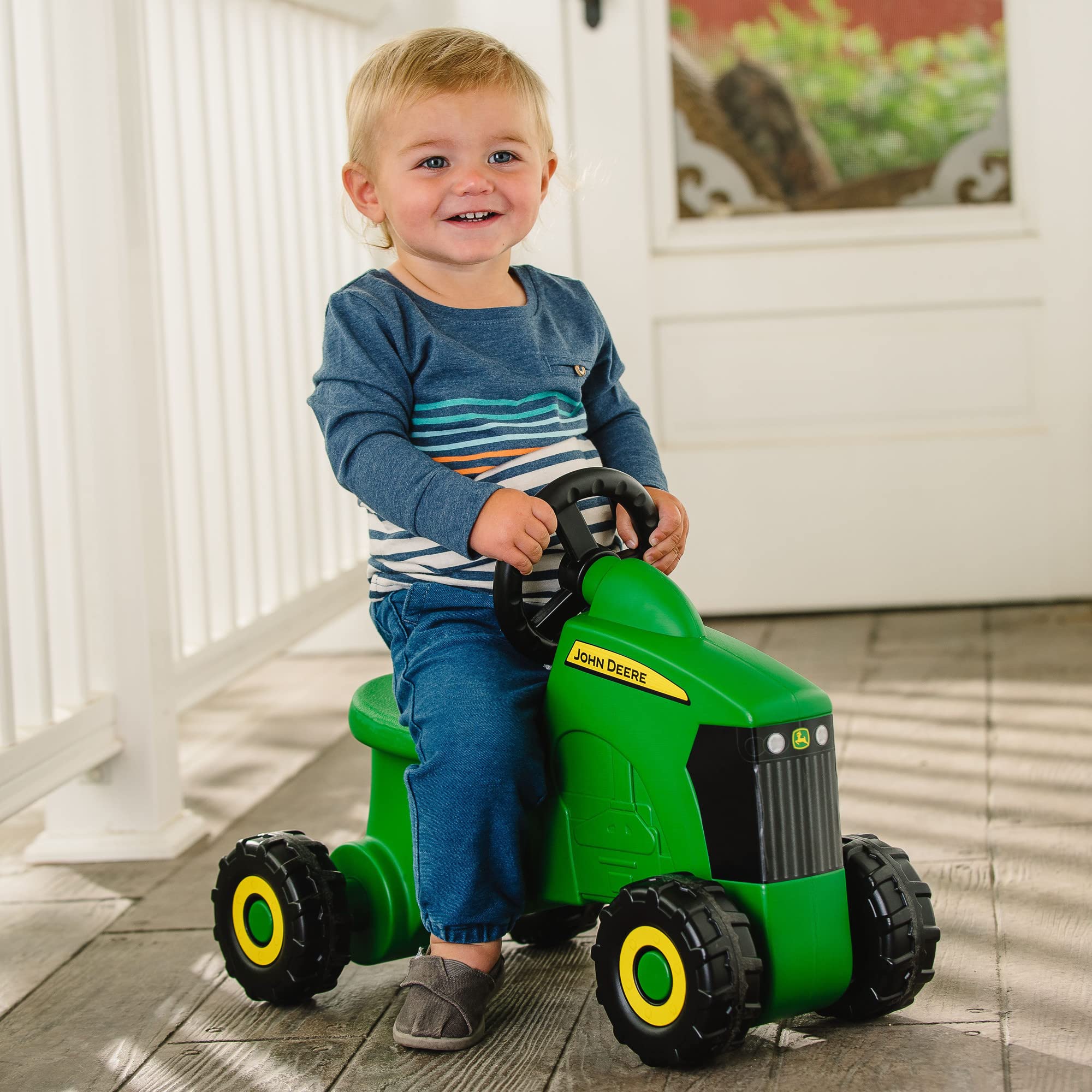 Foto 6 pulgar | Tractor De Actividades Ride On Toy John Deere Sit 'n Scoot, Verde - Venta Internacional.