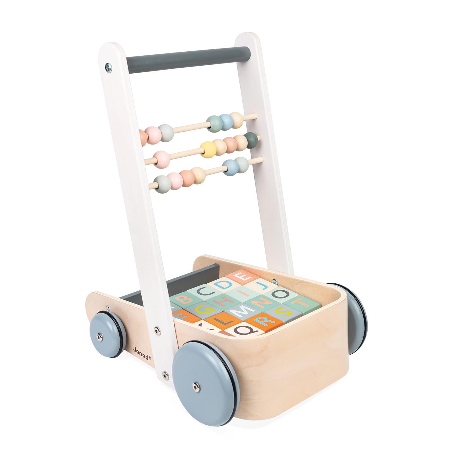 Foto 4 pulgar | Carrito Push Toy Janod Sweet Cocoon Abc Block Con 20 Bloques Abc - Venta Internacional.