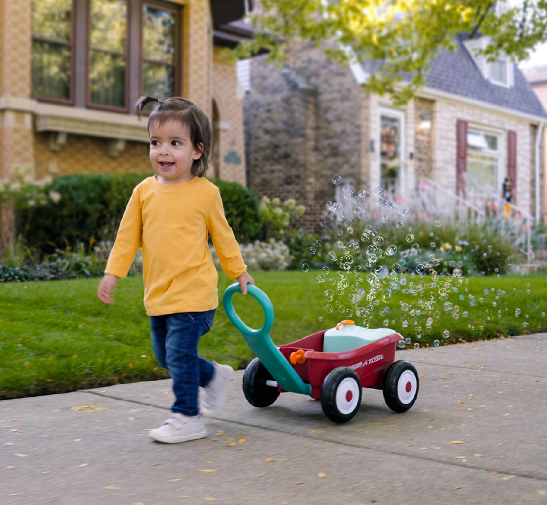 Foto 7 pulgar | Walker Wagon Radio Flyer Bubble Buddy Con Máquina De Burbujas - Venta Internacional.