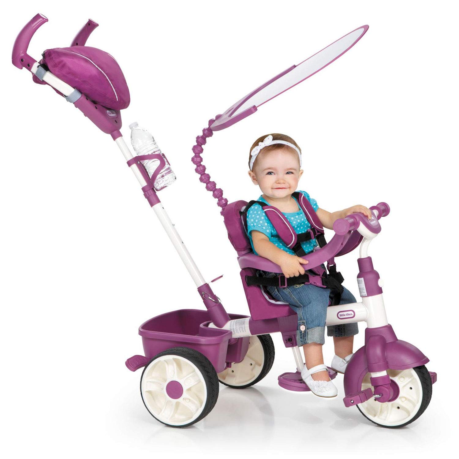 Foto 3 pulgar | Trike Ride On Little Tikes, Edición Deportiva 4 En 1, Color Rosa Y Morado - Venta Internacional.