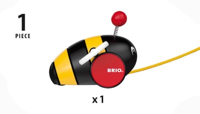 Foto 2 | Pull Along Toy Brio World 30165 Bumblebee Para Niños Pequeños - Venta Internacional.