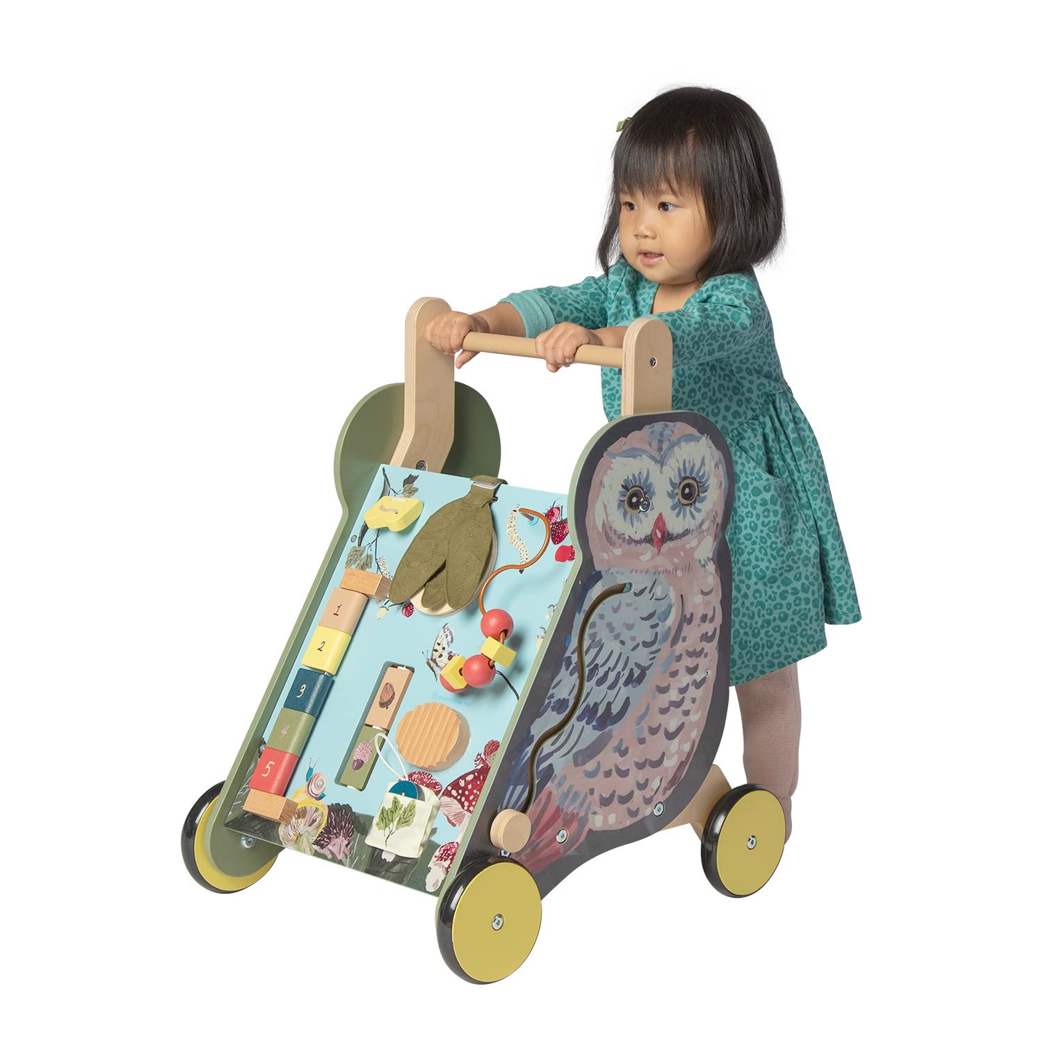 Foto 6 pulgar | Push Cart Manhattan Toy Wildwoods Owl Con Clasificador De Formas 1+ - Venta Internacional.