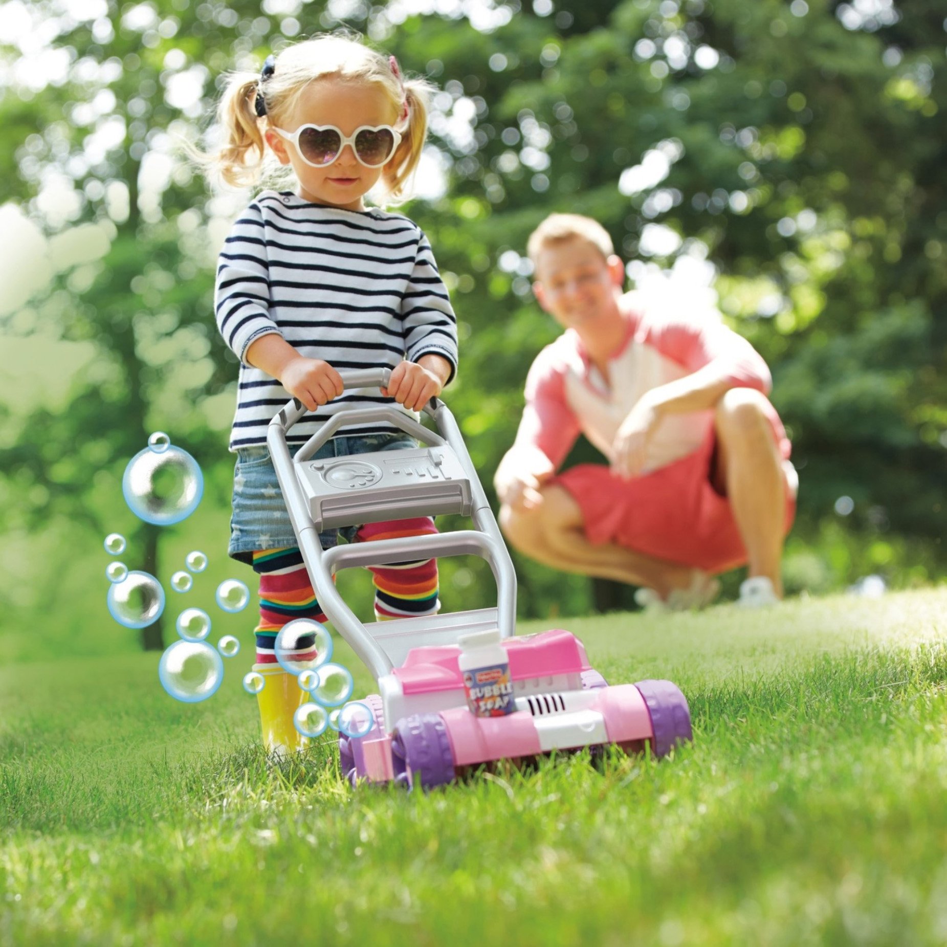 Foto 2 | Cortadora De Burbujas Fisher-price Pink Con Solución De Sonido Y Burbujas - Venta Internacional.