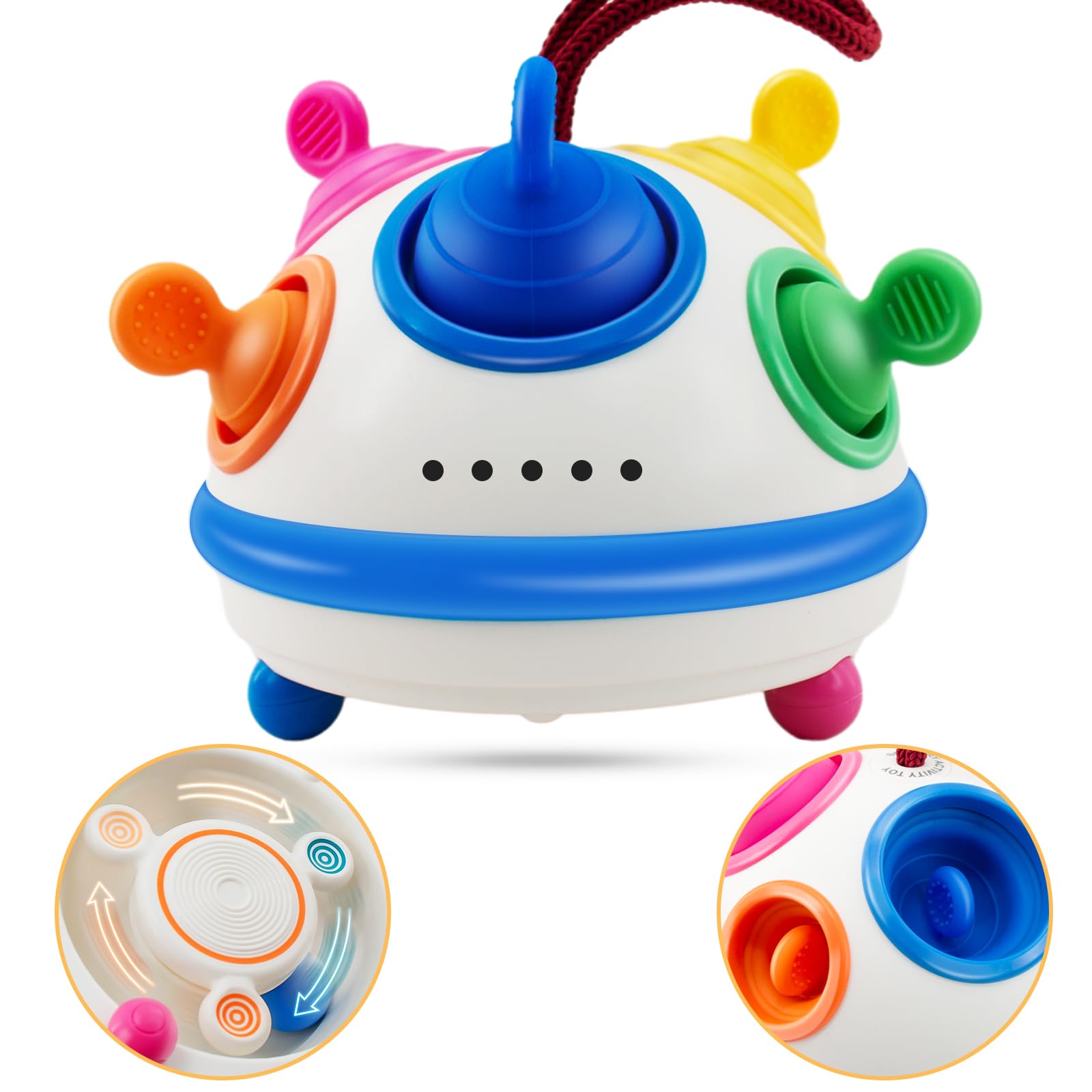 Montessori Toys Pamexin Para Bebés De 12 Años O Más, Silicona Apta Para Uso Alimentario, Color Azul - Venta Interna