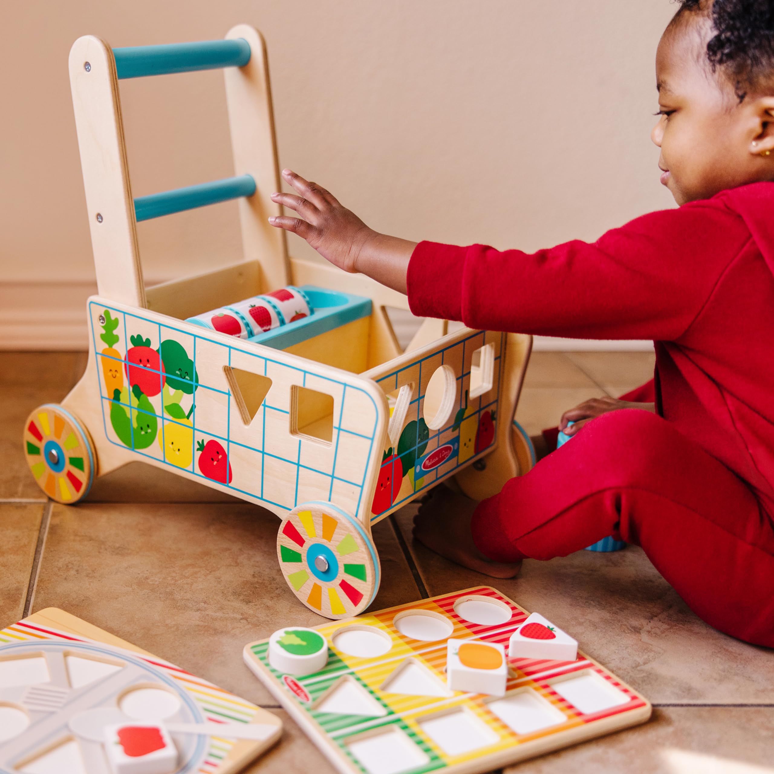 Foto 2 | Carrito De Supermercado Con Forma De Madera Toy Melissa & Doug, 1 O Más - Venta Internacional.