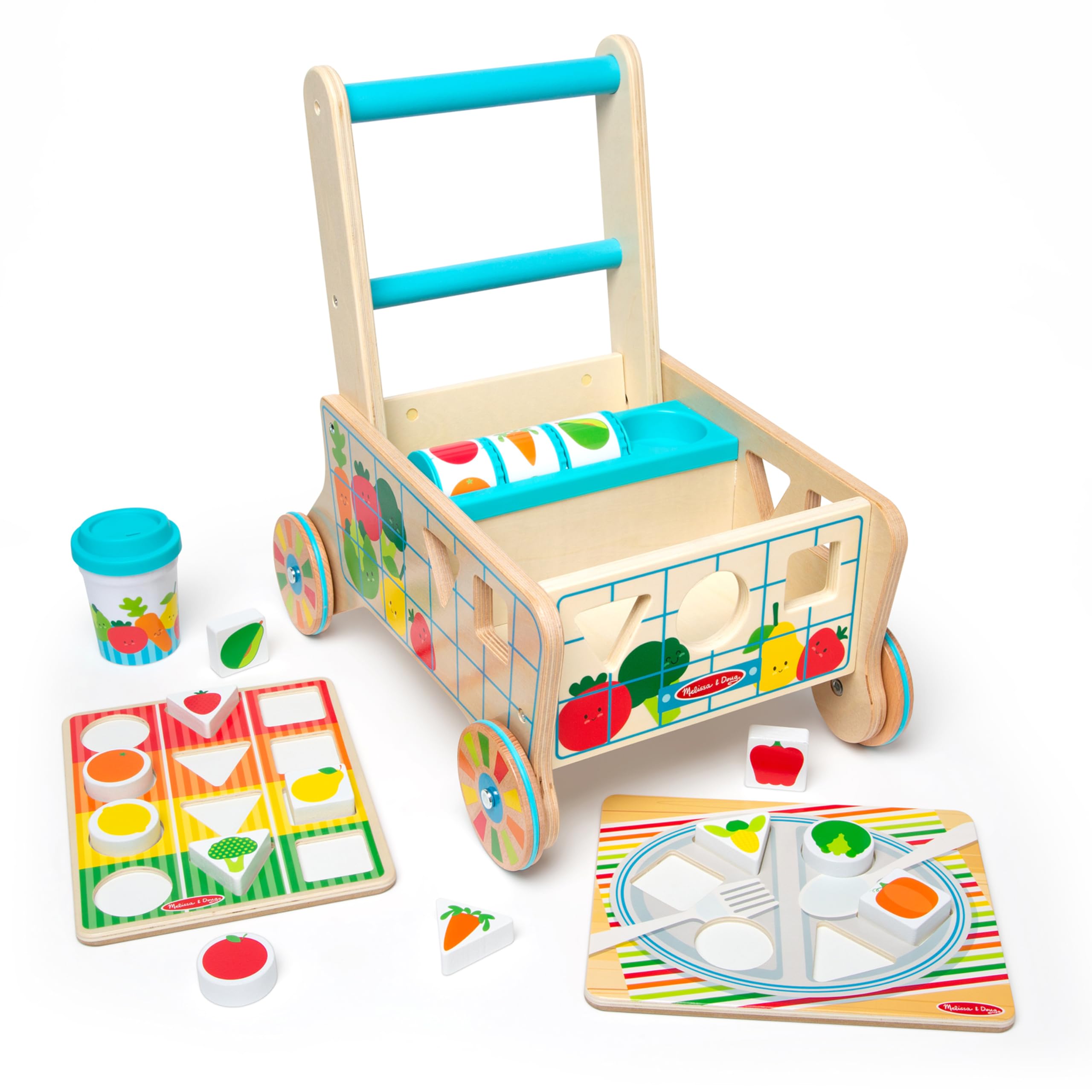 Foto 5 pulgar | Carrito De Supermercado Con Forma De Madera Toy Melissa & Doug, 1 O Más - Venta Internacional.