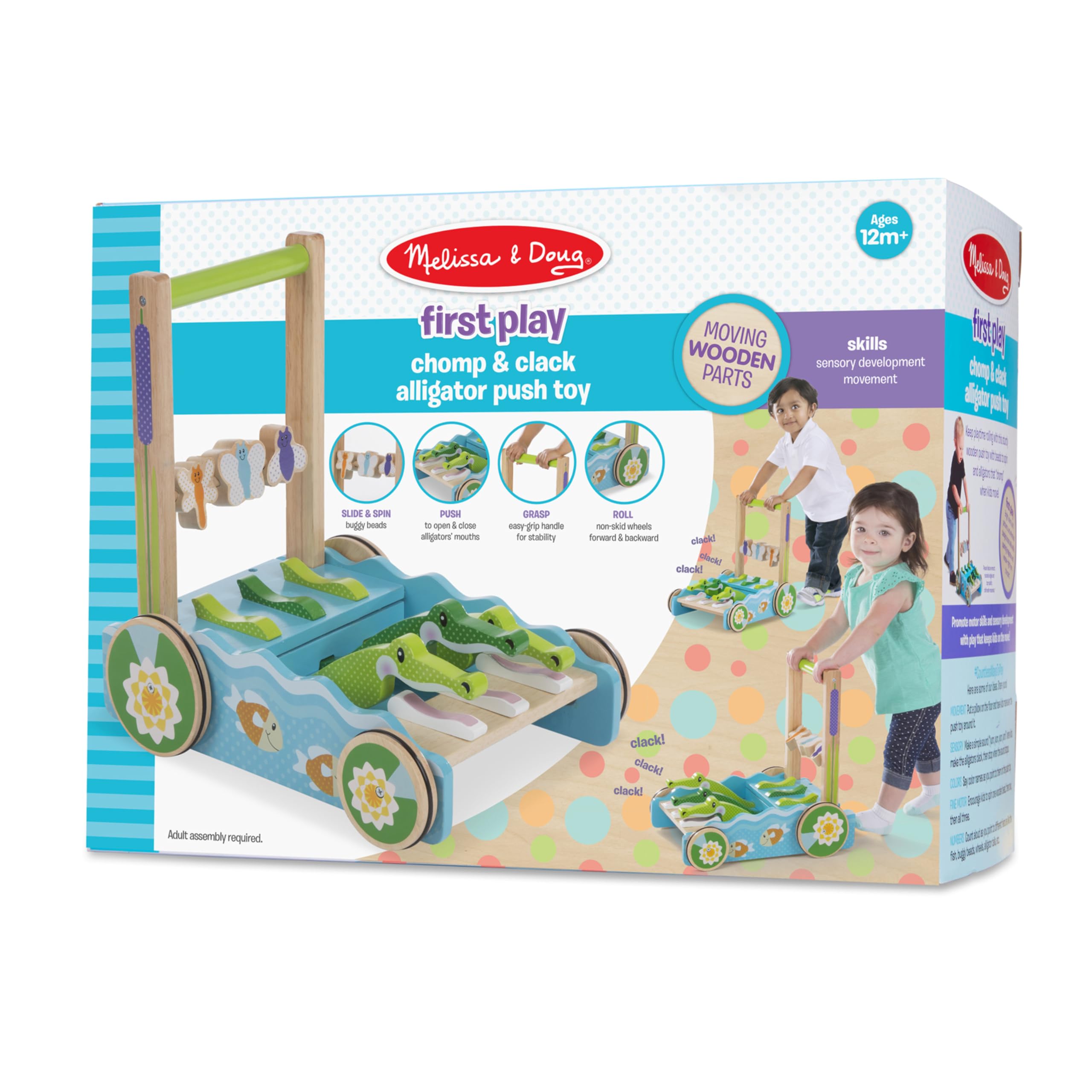 Foto 6 | Push Toy Melissa Y Doug Interpretan Por Primera Vez A Chomp And Clack Alligator - Venta Internacional.