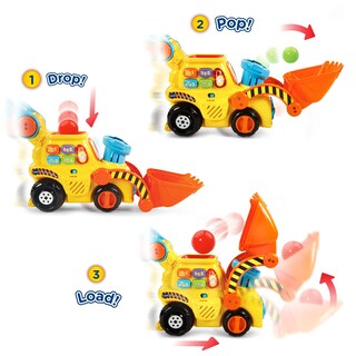 Foto 3 | Toy Vtech Pop-a-balls Push & Pop Bulldozer Con Música, Color Amarillo - Venta Internacional.