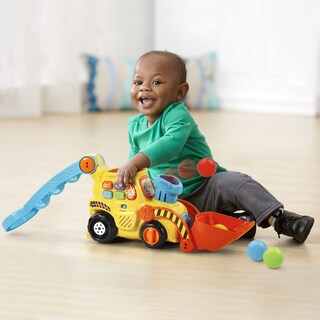 Foto 6 | Toy Vtech Pop-a-balls Push & Pop Bulldozer Con Música, Color Amarillo - Venta Internacional.